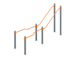 2268.3 Брусья двойные наклонные для ОВ