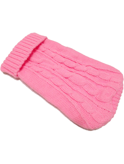 Свитер для собаки Косичка розовый