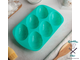 Форма для выпечки «Пасхальные яйца», 27×17 см, 6 ячеек, цвет МИКС