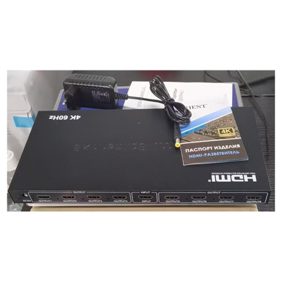 HDMI-разветвитель один на 8 4к (ULTRA HD 4K/60Hz (3840x2160) и ниже) HSP0108HV2-2.0