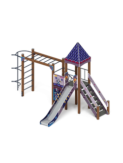 Серия «Замок» (Пиксель) ДИК 2.18.03-03 H=1500 игровой комплекс