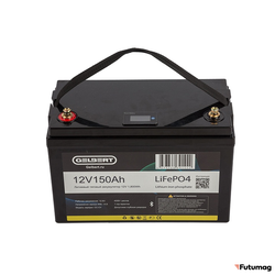 Литиевый тяговый аккумулятор Gelbert LiFePO4 (12V/150Ah/150А/1,800Wh) [6-EVF-150] Bluetooth
