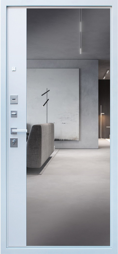 Стальная дверь   Эверест с зеркалом