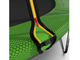 Батут DFC Trampoline Fitness 12FT-TR-LG (3,66 метра) с защитной сеткой зеленый