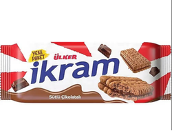 ULKER IKRAM ПЕЧЕНЬЕ С ШОКОЛАДНОЙ НАЧИНКОЙ, 84 ГР.