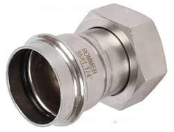 Переходник ROMMER с накидной гайкой ВПр-ВР, 35х11/4 из нержавеющей стали прессовой