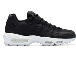 Nike Air Max 95 Black с белой подошвой (41-45) Арт. 111FA