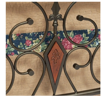 Кровать VIKING (mod. 9227) 160*200 см (Queen bed), Красный дуб