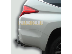 Фаркоп с нержавеющей пластиной Лидер-Плюс для Mitsubishi Pajero Sport 2008-2013