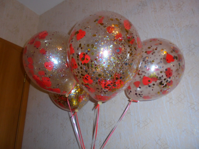 Шар с конфетти (наполнение любое)