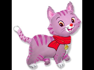 Кошечка розовая  91 см