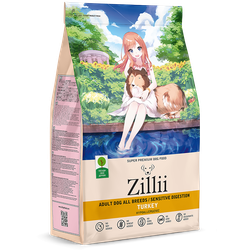 ZILLII Adult Dog Sensitive Digestion, Корм сухой для собак с чувствительным пищеварением, гипоаллергенный, Индейка 0.8 кг