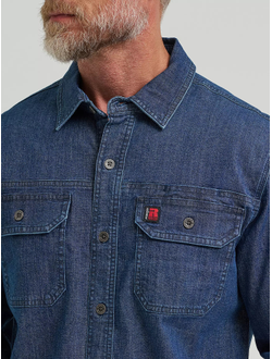 Рубашка Wrangler® RIGGS Workwear® Ground Cloth Denim Work Shirt