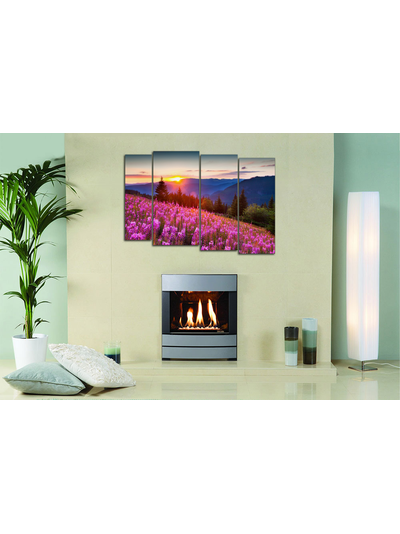 Модульная картина "Цветущий склон"