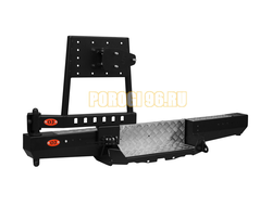 Задний силовой бампер серии Трофи на лифтованную УАЗ Буханка 2989, 3741, 3909, 2206, 3962, 3303, 39094 1965- (03.102.23)