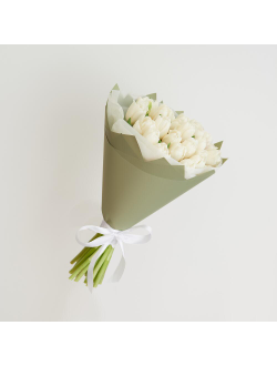 25 БЕЛОСНЕЖНЫХ ТЮЛЬПАНОВ