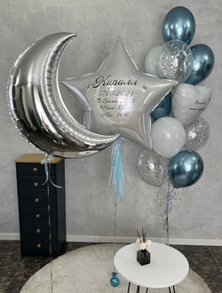 Шары на выписку Мы тебя очень ждали (для мальчика)