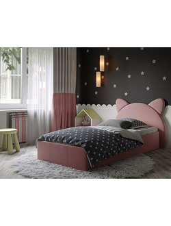 Кровать Китти розовая (Бонмебель)