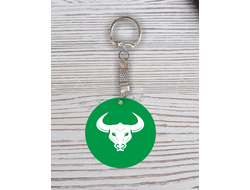 Брелок символика "Быка" с гравировкой №16