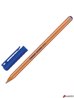 Ручка шариковая масляная PENSAN Officepen 1010, СИНЯЯ, корпус оранжевый, 1 мм, линия 0,8 мм. 143231