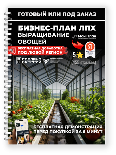 Бизнес-план для ЛПХ под соцконтракт: выращивание овощей