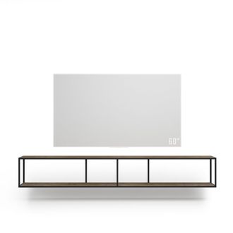 Тумба TV stand 200 lite black темный дуб подвесной