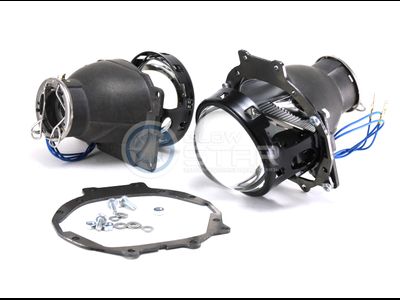 Комплект Hella R New с рамками для замены штатных ксеноновых / галогенных линз автомобиля Mitsubishi Pajero 4 (2006 - 2014)