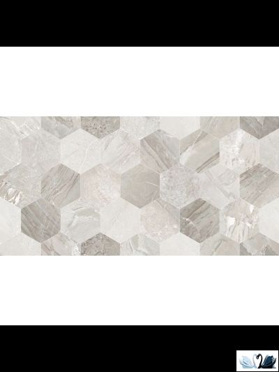 Плитка настенная Eurotile Istambul Grey Decor 30 х 60 рельеф под мрамор купить в магазине Marysя