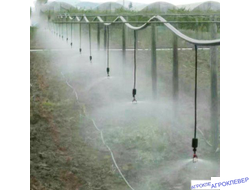 Подвес для микродождевателя / фоггера (6мм Н), с клапаном "антикапля", 50 см (чёрный)