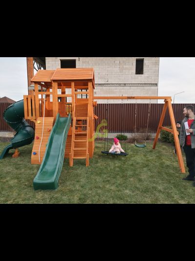 Детская площадка IgraGrad Клубный домик 3 с трубой