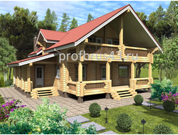 Семейный дом "Угодье" из клееного бруса, 215 м2
