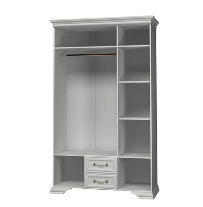 Шкаф распашной ШР-3 "Грация" с зеркалом и выдвижными ящиками (Браво мебель)