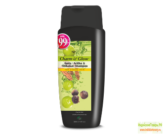 Травяной шампунь " Чарм Энд Глоу - АМЛА РИТХА И ШИКАКАЙ", 350 мл, производитель "БАН Лабс" ; Shampoo " Charm &amp; Glow - Amla Reetha &amp; Shikakai ", 350 ml, "BAN Labs"