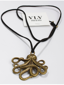 Подвеска "Осьминог" медь