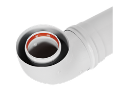 Комплект дымохода ROMMER СТАНДАРТ 60/100 - 900мм в комплекте фланец (Арт. RCA-6010-240900)