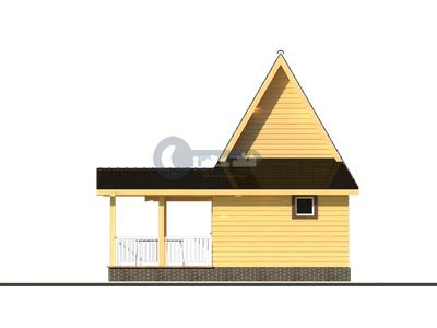 Б-22 ГАБАРИТНЫЕ РАЗМЕРЫ: (8Х7М) 2 ЭТАЖА, ОБЩАЯ ПЛОЩАДЬ: 60М²