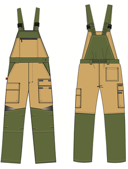 Полукомбинезон ЧЕЛСИ, тк. Канвас, 270 г/м2