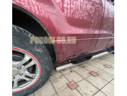 Пороги с проступью d76 для Suzuki Grand Vitara (2005-2015)