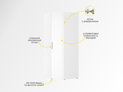Угловой шкаф в комплекте Николь 901 314