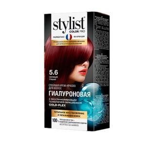 ФИТО Стойкая крем-краска Сочный гранат Тон 5.6   Гиалуроновая STYLIST COLOR PRO  115мл