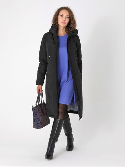 Пальто 24401 черный ЗИМА