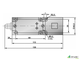 Индуктивный взрывозащищенный датчик SNI 400-20-PA 130x40,5x40,5