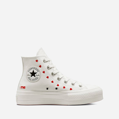 Кеды Converse Chuck Taylor 70 Embroidered lips с сердечками
