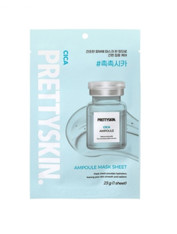 PrettySkin Mask Sheet Ampoule Cica Маска ампульная для лица с экстрактом центеллы, 23 гр