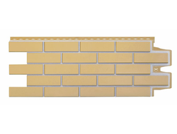 Фасадная панель "Клинкерный кирпич", цвет горчичный, серия премиум