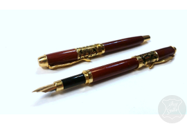 ручка из красного дерева с гравировкой, ручка с гравировкой, оригинальный подарок, что подарить