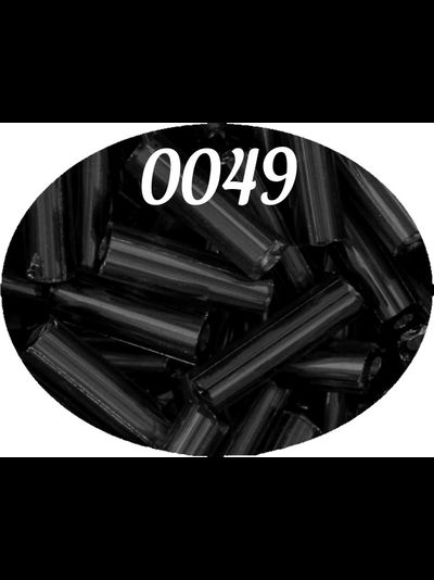 Стеклярус Zlatka 6мм 10гр цвет № 0049 черный