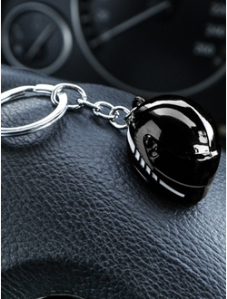 Брелок «Шлем мотоцикла», ЧЁРНЫЙ
