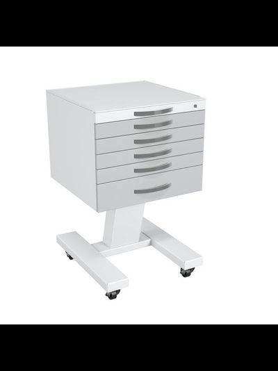 Столик медицинский подкатной ССМ-5.0 с центральным замком