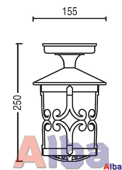 Frankfurt 15855А Парковый светильник